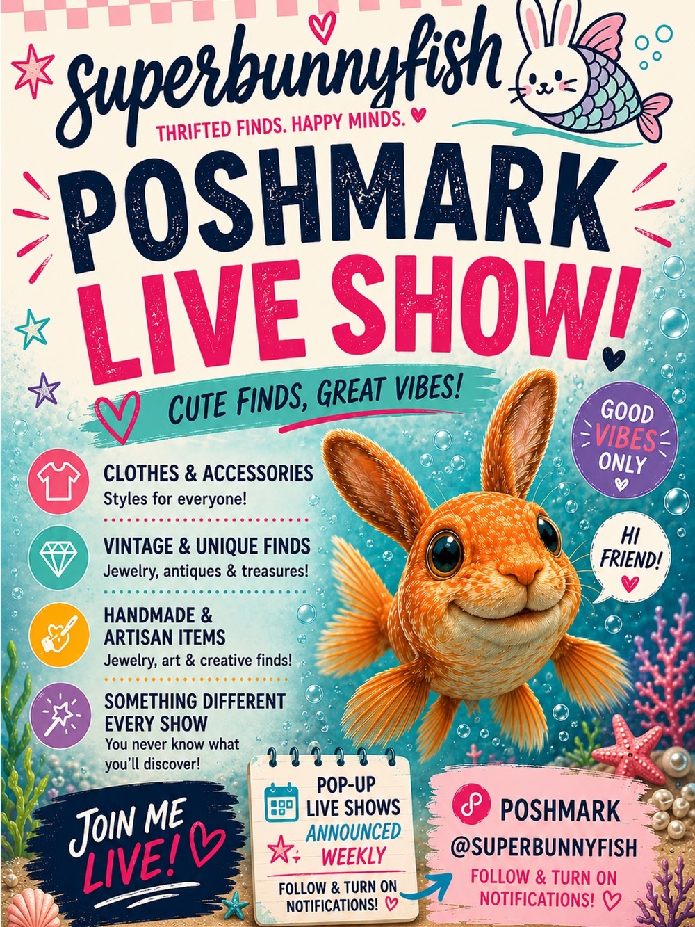 Superbunnyfish Show Flyer